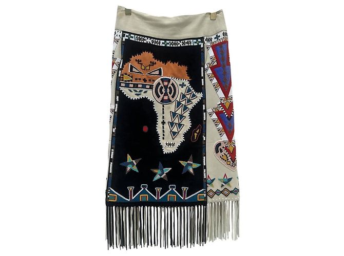 Falda envolvente de gamuza Valentino SS16 Runway - IT 40 de segunda mano - vista 2