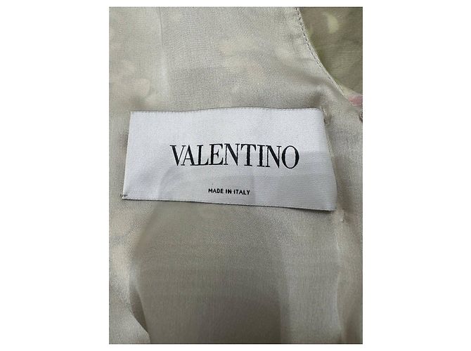Valentino Seidenkleid mit Blumenprint und Rüschen US 6 gebraucht - Ansicht 4