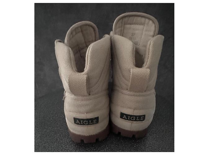 Aigle Canvas Boots Beige - Ansicht 3
