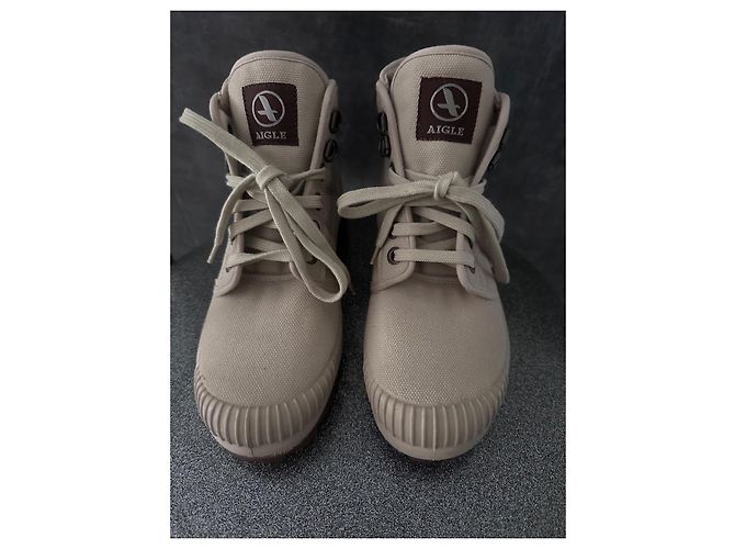 Aigle Canvas Boots Beige - Ansicht 6