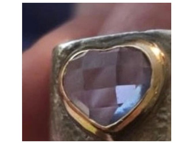 Anello Cuore Zolotas in Argento e Oro D'oro Silver hardware - vista 10