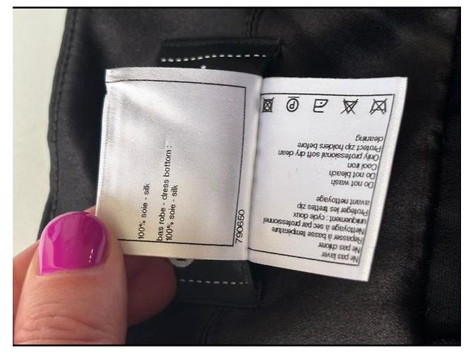 Chanel Seidenkleid Schwarz - Ansicht 13