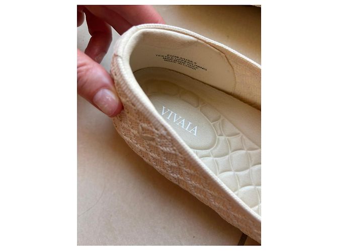 Autre Marque Vivaia Margot V-Cut Bailarinas Punta Cuadrada Beige Crudo - vista 7