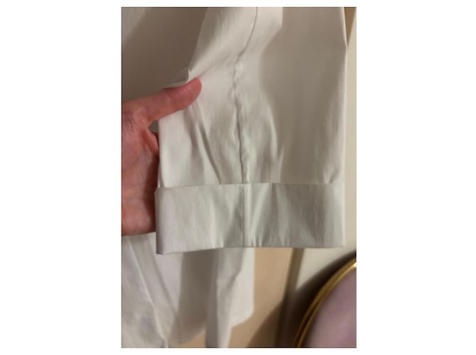Camisa Piazza Sempione de mezcla de algodón blanco - vista 12