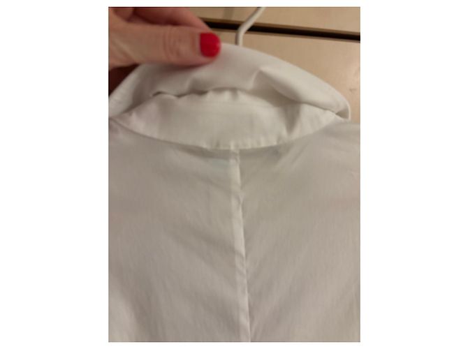 Camisa Piazza Sempione de mezcla de algodón blanco - vista 14