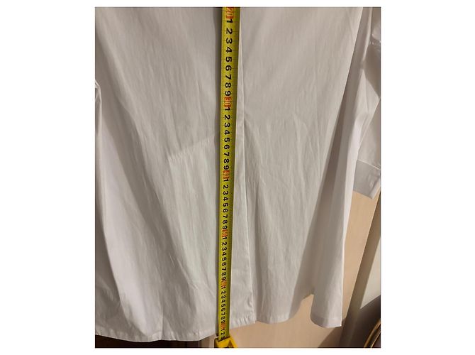 Camisa Piazza Sempione de mezcla de algodón blanco - vista 15
