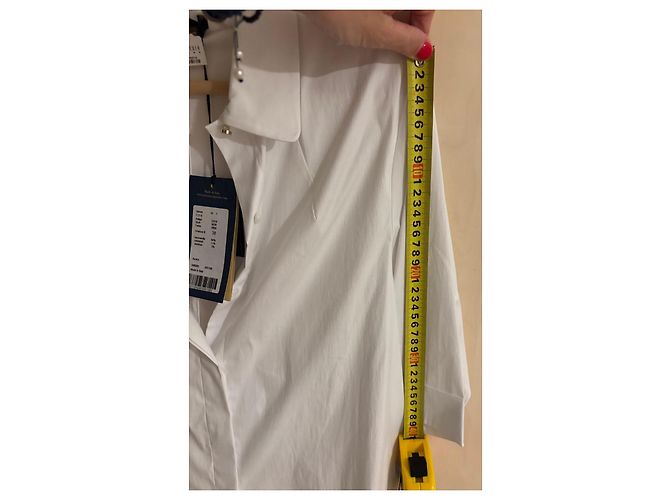 Camisa Piazza Sempione de mezcla de algodón blanco - vista 17