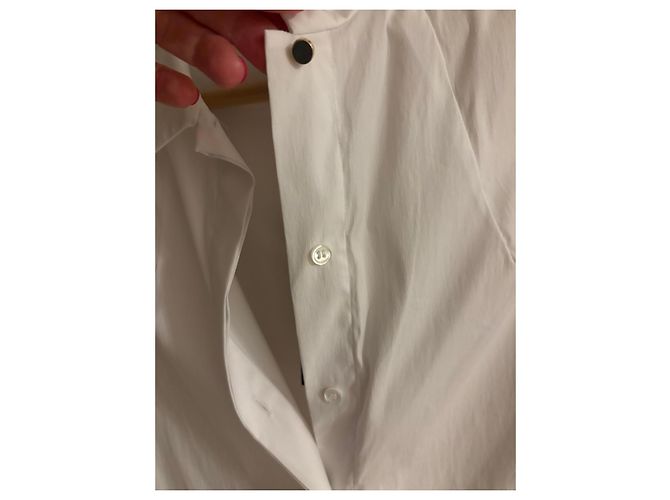 Camisa Piazza Sempione de mezcla de algodón blanco - vista 6