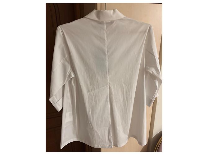 Camisa Piazza Sempione de mezcla de algodón blanco - vista 8