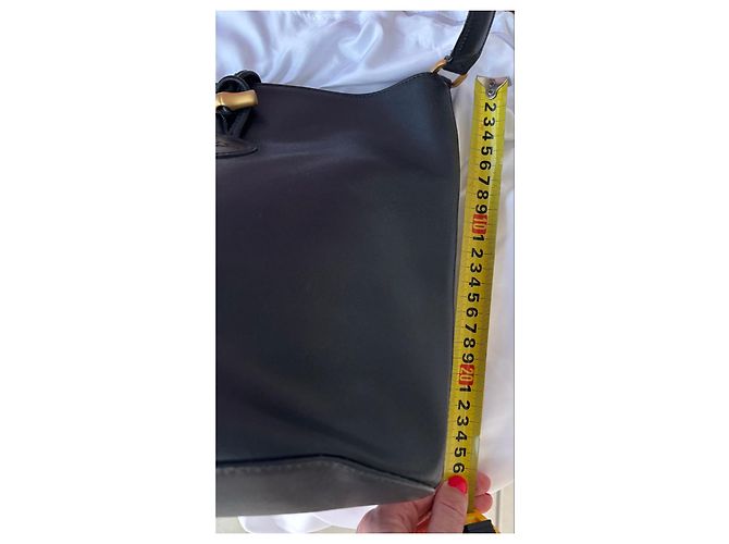 Longchamp Paris Borsa a Secchiello in Pelle Nero - vista 19
