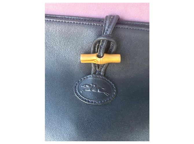 Longchamp Paris Borsa a Secchiello in Pelle Nero - vista 2