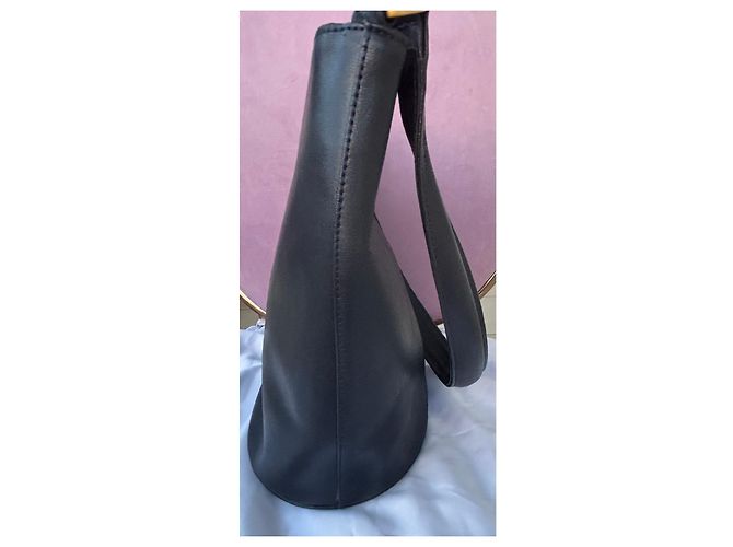 Longchamp Paris Borsa a Secchiello in Pelle Nero - vista 7