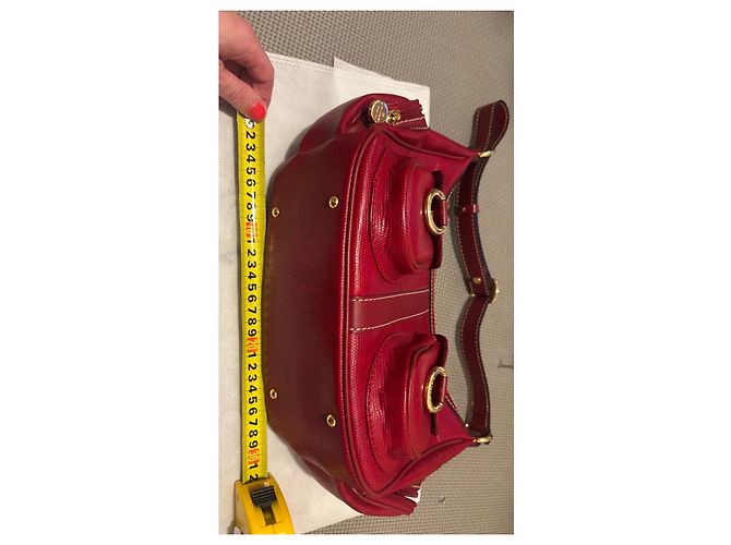 Lancel Borsa Hobo in pelle rossa Rosso - vista 12