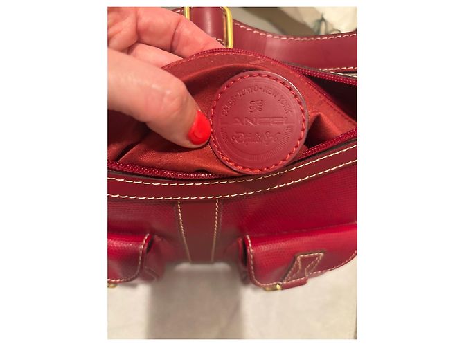Lancel Borsa Hobo in pelle rossa Rosso - vista 14