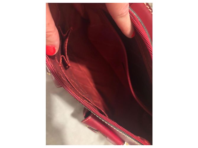 Lancel Borsa Hobo in pelle rossa Rosso - vista 15