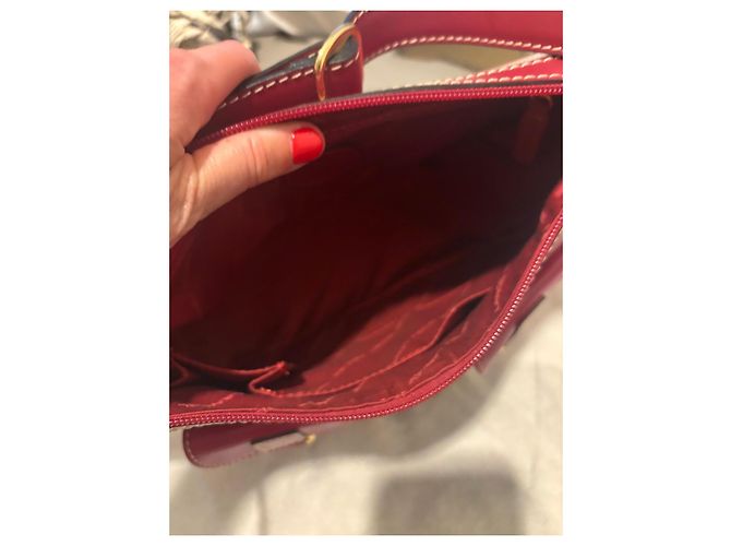 Lancel Borsa Hobo in pelle rossa Rosso - vista 17