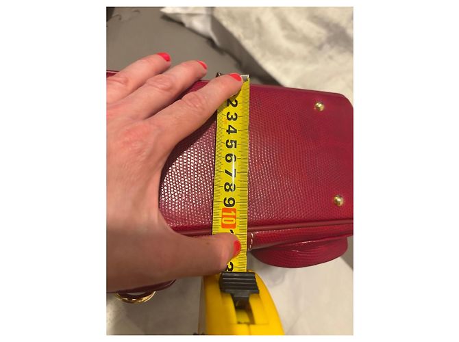 Lancel Borsa Hobo in pelle rossa Rosso - vista 20