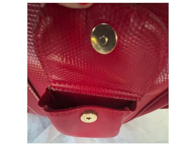Lancel Borsa Hobo in pelle rossa Rosso - vista 5
