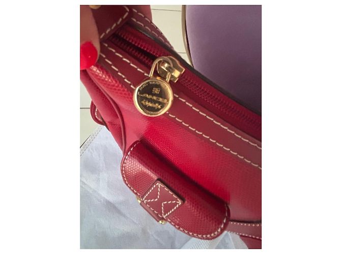 Lancel Borsa Hobo in pelle rossa Rosso - vista 6
