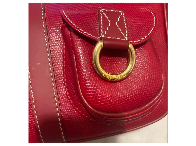 Lancel Borsa Hobo in pelle rossa Rosso - vista 7