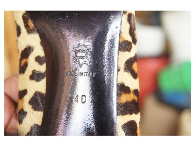Autre Marque Garrice Leopard Print Ponyleder Pumps Leopardenprint - Ansicht 11