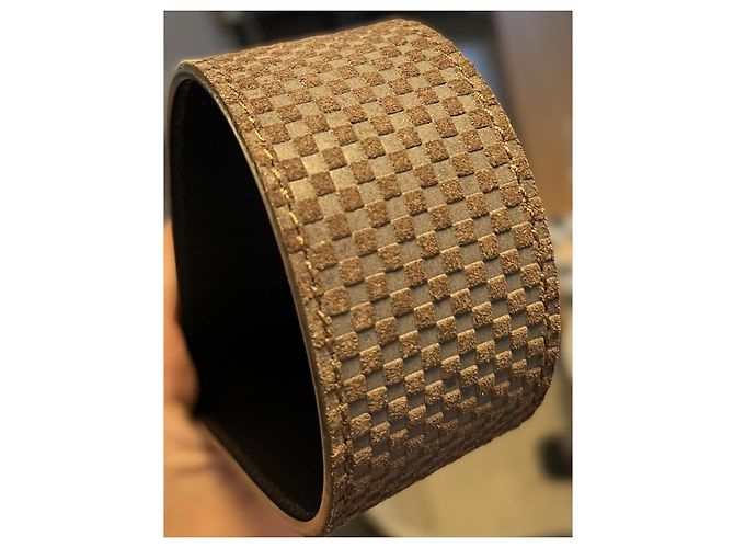 Cintura Louis Vuitton Damier Infini Marrone - vista 14