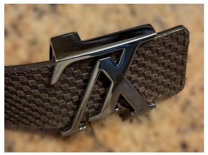 Cintura Louis Vuitton Damier Infini Marrone - vista 15