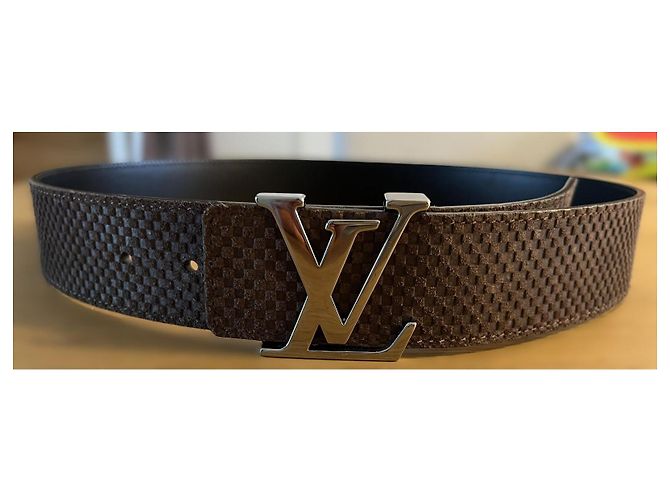 Cintura Louis Vuitton Damier Infini Marrone - vista 2
