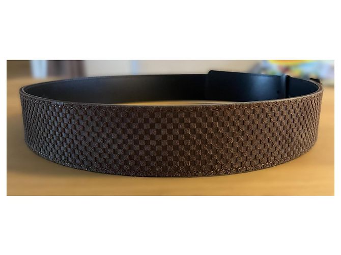 Cintura Louis Vuitton Damier Infini Marrone - vista 5