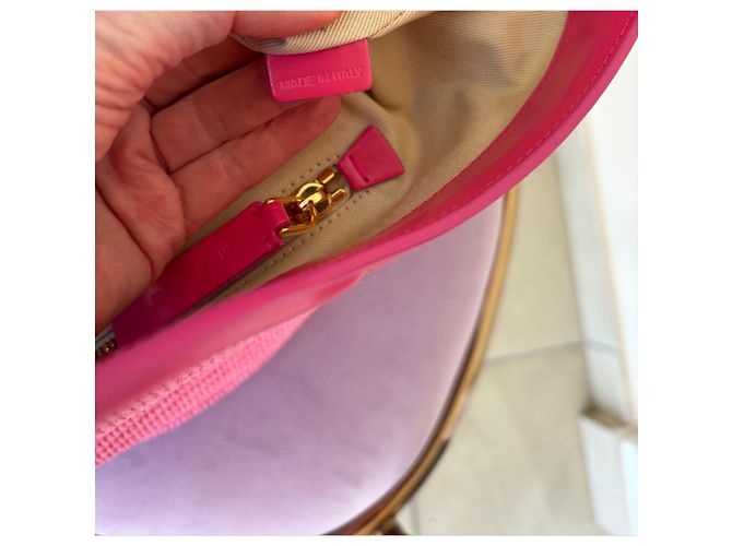 Marni Borsa Tote in Rafia Rosa - vista 14