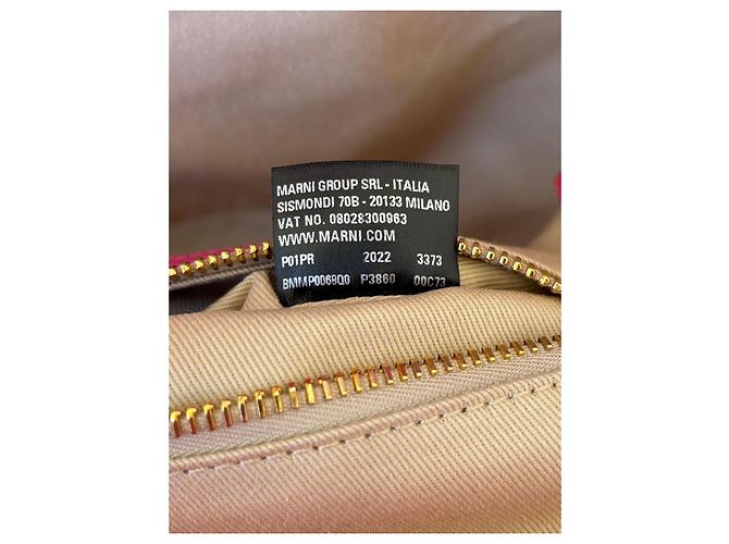 Marni Borsa Tote in Rafia Rosa - vista 15