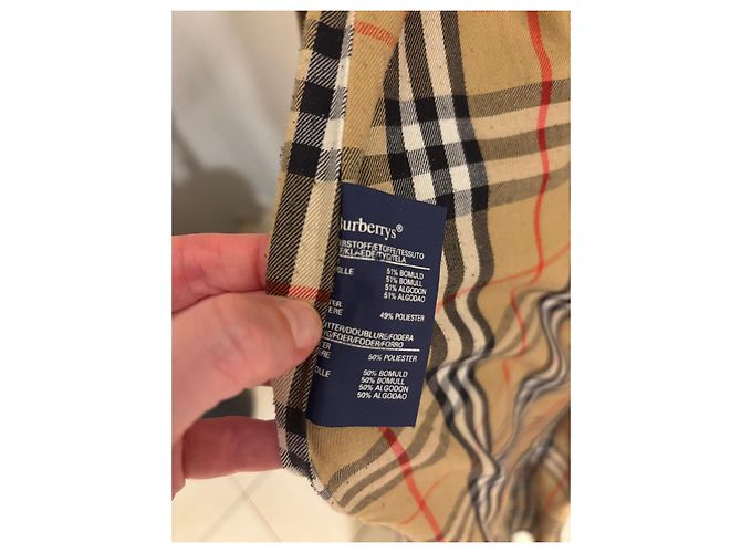 Gabardina Burberrys Beige Nova Check - vista 11