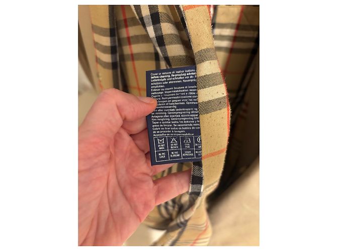 Gabardina Burberrys Beige Nova Check - vista 12