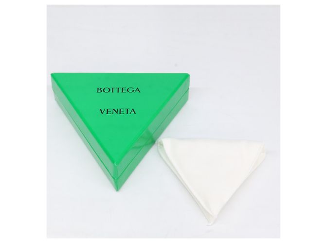 Orecchini a cerchio ovali dorati Bottega Veneta D'oro - vista 9