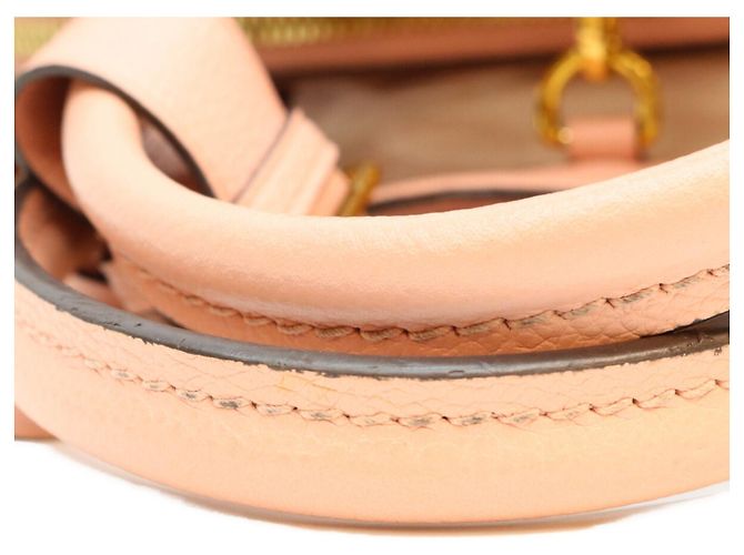 Borsa a tracolla Louis Vuitton Pink Monogram Empreinte Montaigne BB Rosa - vista 10
