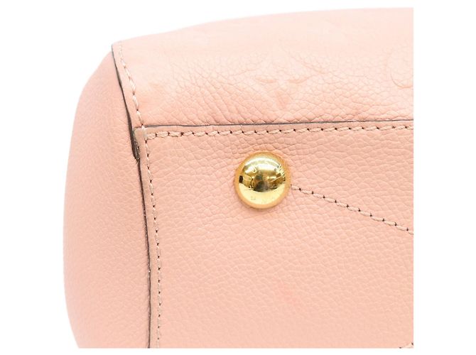 Borsa a tracolla Louis Vuitton Pink Monogram Empreinte Montaigne BB Rosa - vista 7