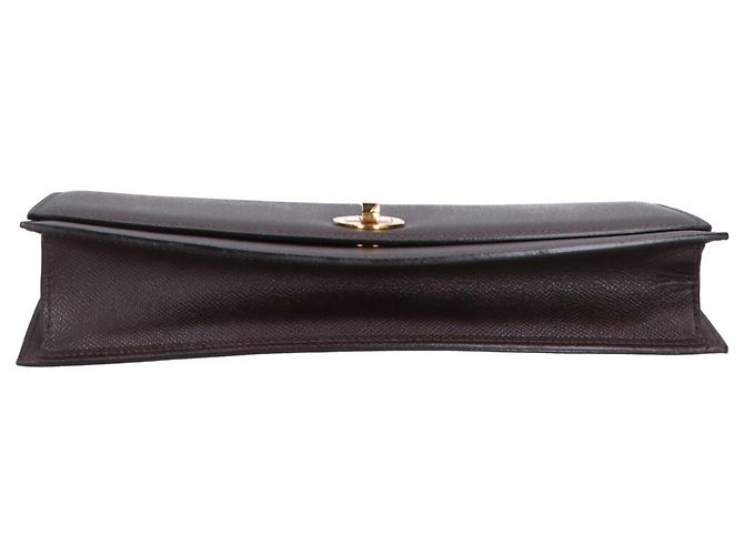 Bolsa de ombro horizontal em couro BVLGARI Bulgari com fecho turnlock - vista 5