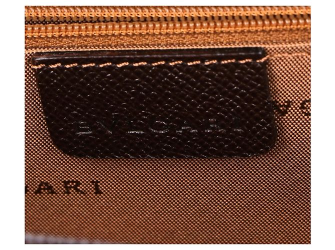 Bolsa de ombro horizontal em couro BVLGARI Bulgari com fecho turnlock - vista 7