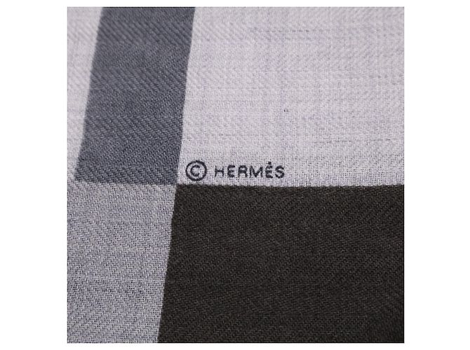 Hermès Hermes JeudAdresse Kaschmir-Seiden-Schal Braun - Ansicht 8