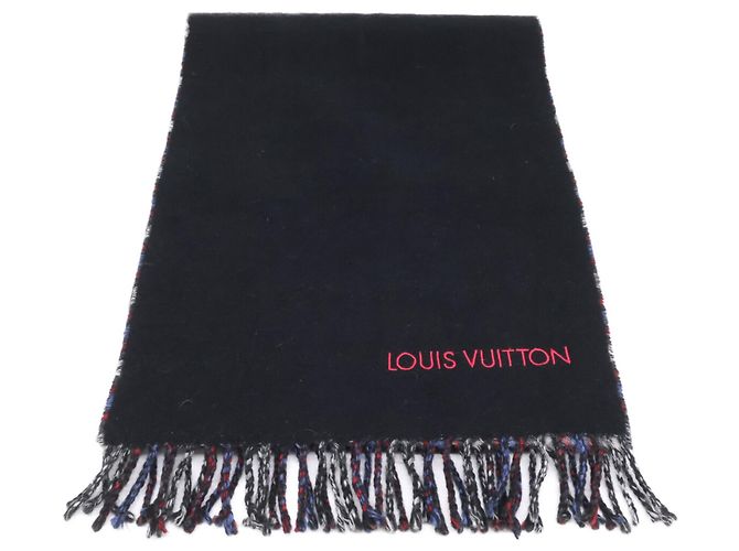Stola in cashmere Louis Vuitton Monogram Gradient Tartan Nero Multicolore - vista 2