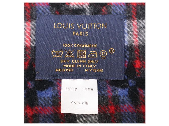 Stola in cashmere Louis Vuitton Monogram Gradient Tartan Nero Multicolore - vista 6