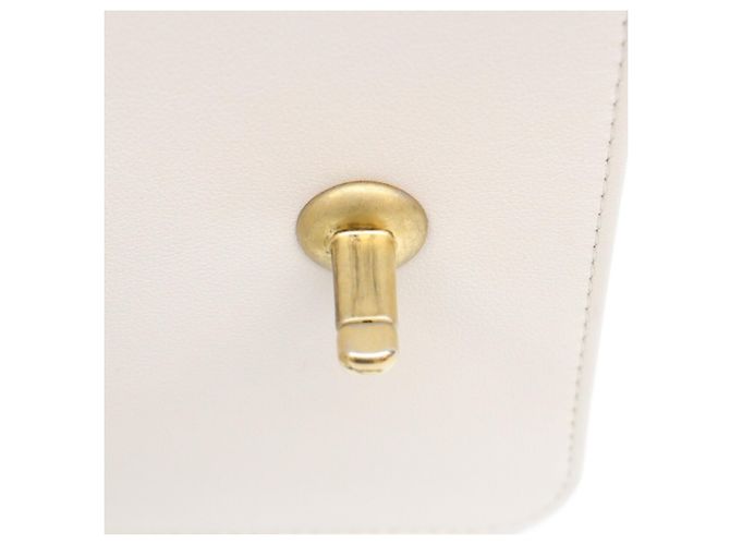 Borsa a tracolla Chanel Ivory Lamb Gripoix Matelassé Bianco - vista 15