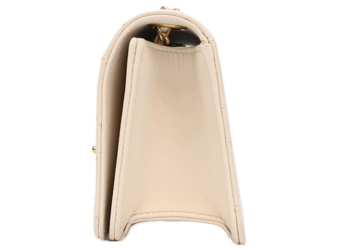 Borsa a tracolla Chanel Ivory Lamb Gripoix Matelassé Bianco - vista 2
