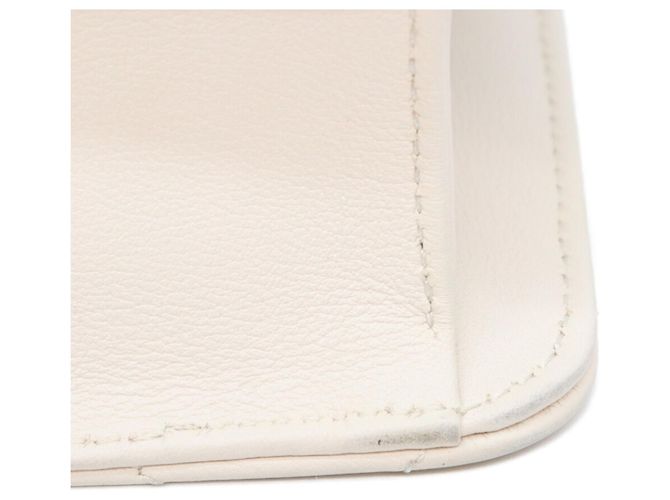 Borsa a tracolla Chanel Ivory Lamb Gripoix Matelassé Bianco - vista 6