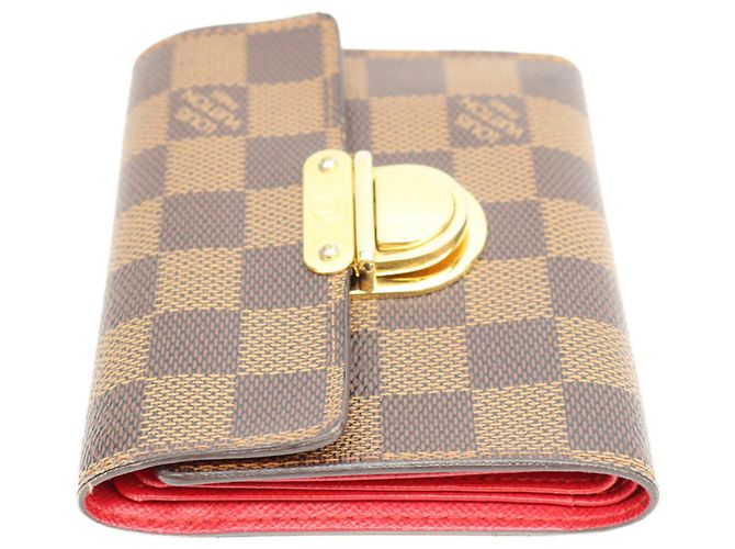 Portafoglio Louis Vuitton N60005 Koala Tri-fold Marrone Rosso - vista 2