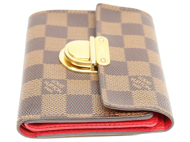 Portafoglio Louis Vuitton N60005 Koala Tri-fold Marrone Rosso - vista 4