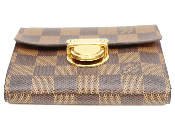 Portafoglio Louis Vuitton N60005 Koala Tri-fold Marrone Rosso - vista 5