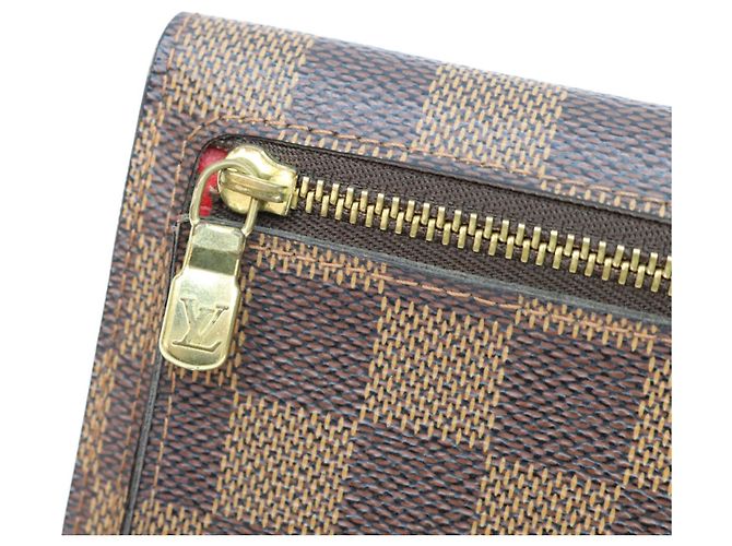 Portafoglio Louis Vuitton N60005 Koala Tri-fold Marrone Rosso - vista 7