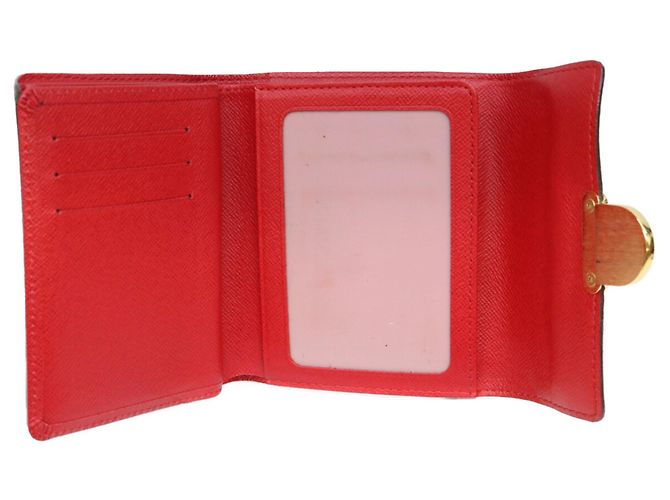 Portafoglio Louis Vuitton N60005 Koala Tri-fold Marrone Rosso - vista 9