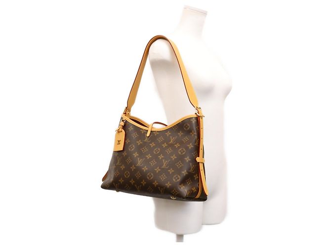 Borsa a tracolla Louis Vuitton Monogram Carryall NM PM Marrone - vista 14